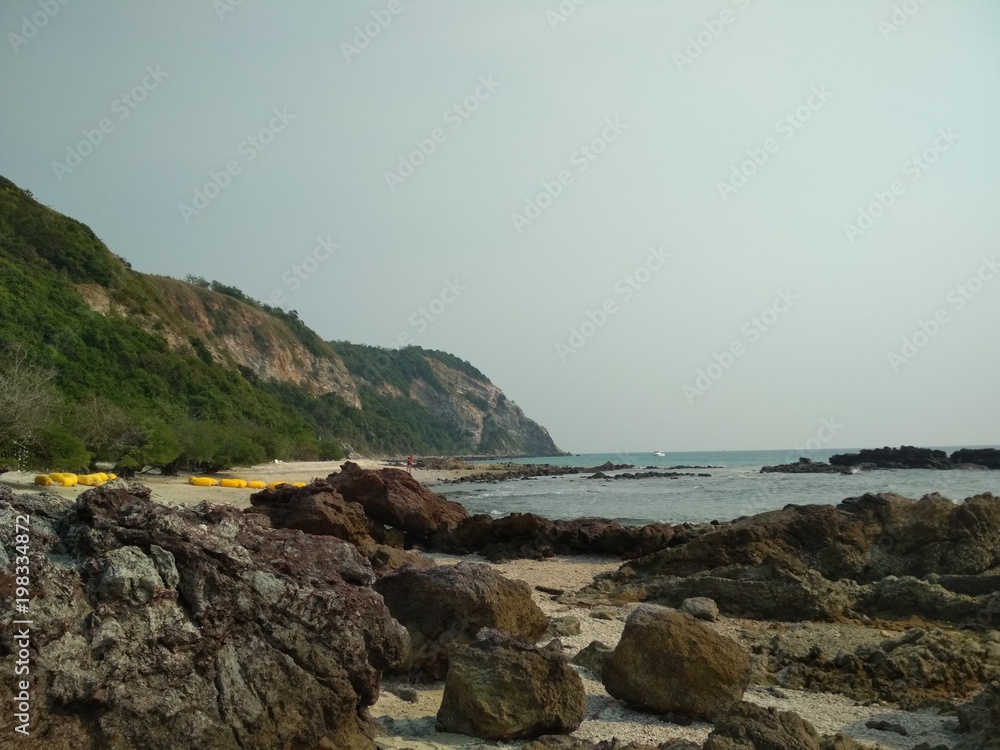 The rocks on the island of Ko LARN