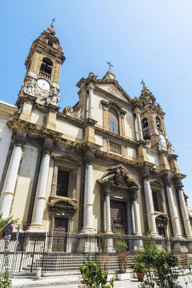 Church in Palermo in Sicily, Italy