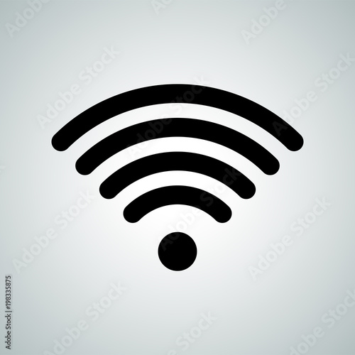 Wi-Fi signal icon. Vector w...