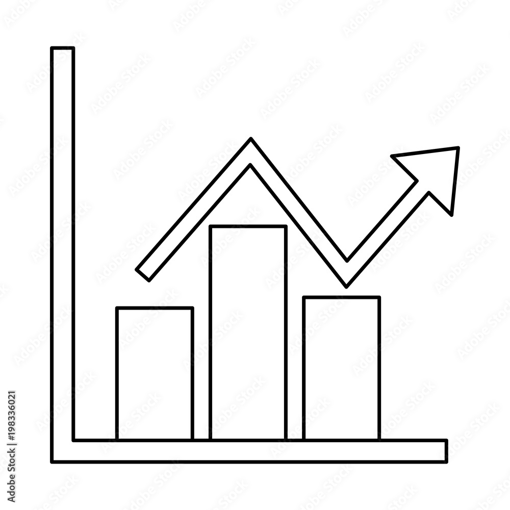 statistics infographic with arrow vector illustration design statistics infographic with arrow vector illustration design