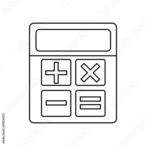 calculator device isolated icon vector illustration design