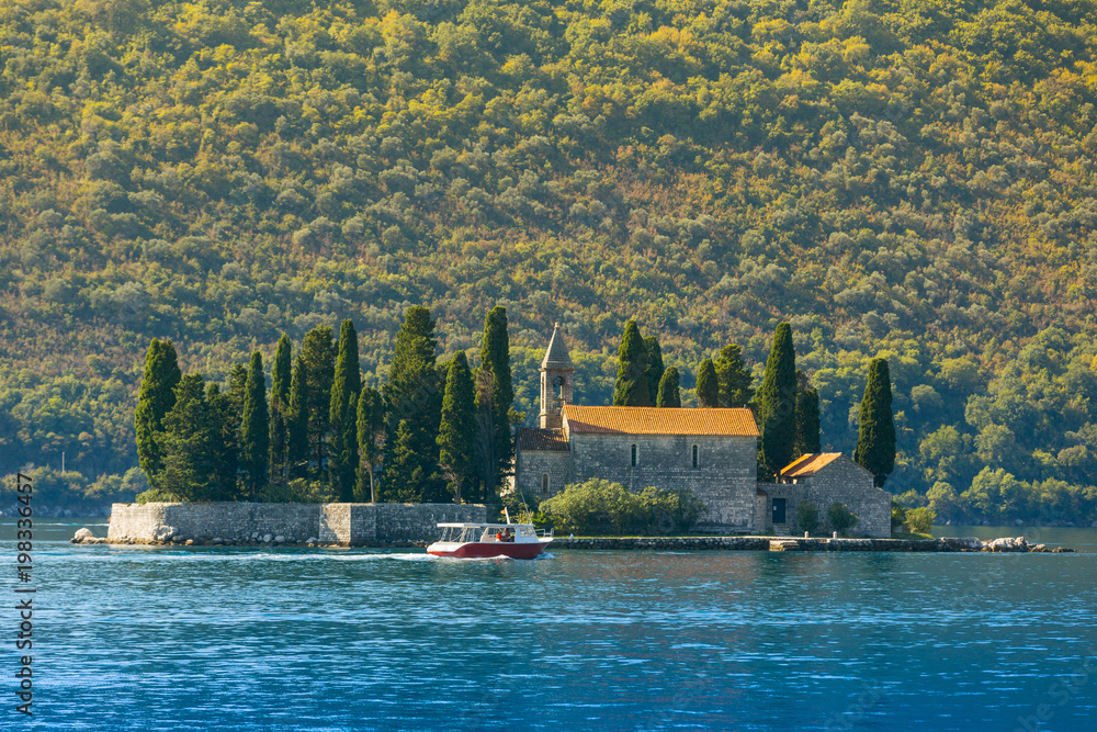 St.George Island in Kotor Bay near Perast, Montenegro