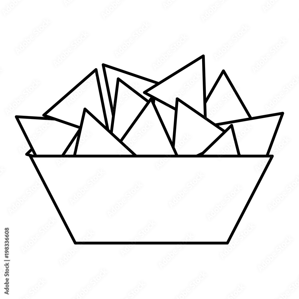 delicious nachos isolated icon vector illustration design delicious nachos isolated icon vector illustration design