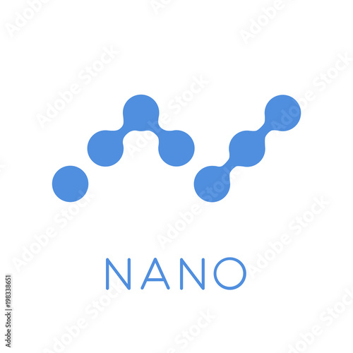 Nano Cryptocurrency Sign Isolated