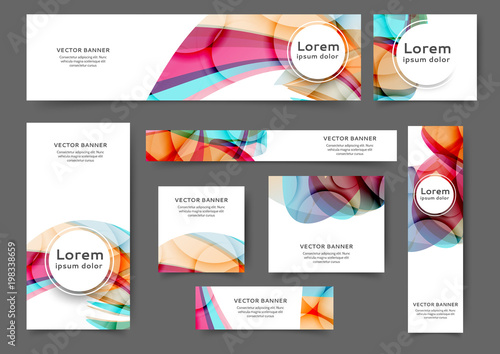 Web banner waves