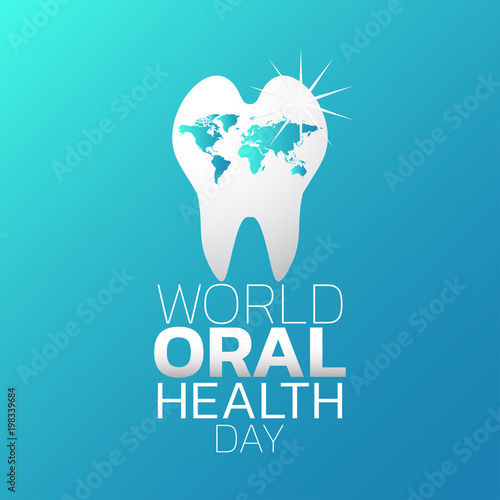 World Oral Health Day logo icon design, vector illustration