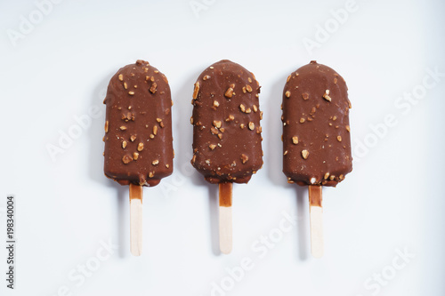 chocolate ice cream popsicles