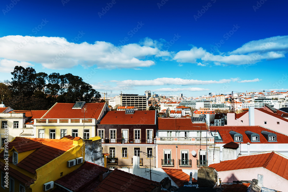 Old town in Lisbon, Portugal, Europe