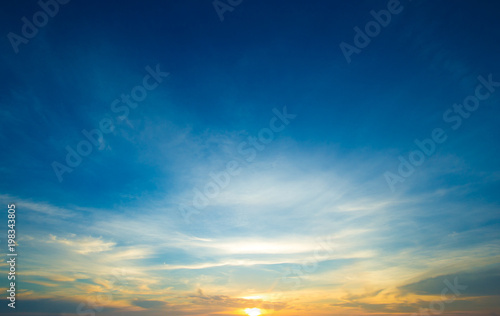Colorful sky and sunrise. Natural landscape © Pakhnyushchyy