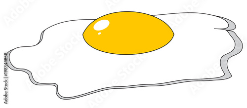 One fried egg