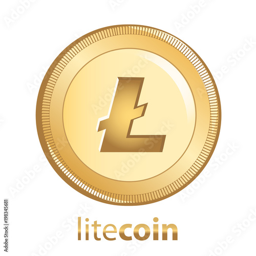 Litecoin Cryptocurrency Gold Coin