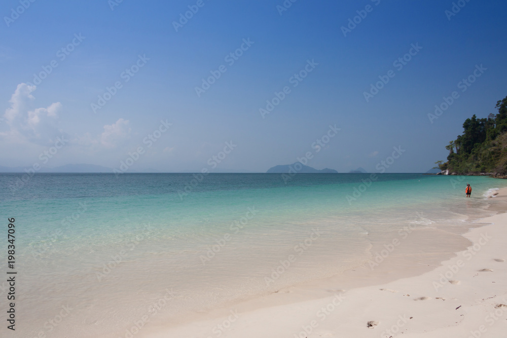 Tropical beach at  Andaman Sea, Thailand