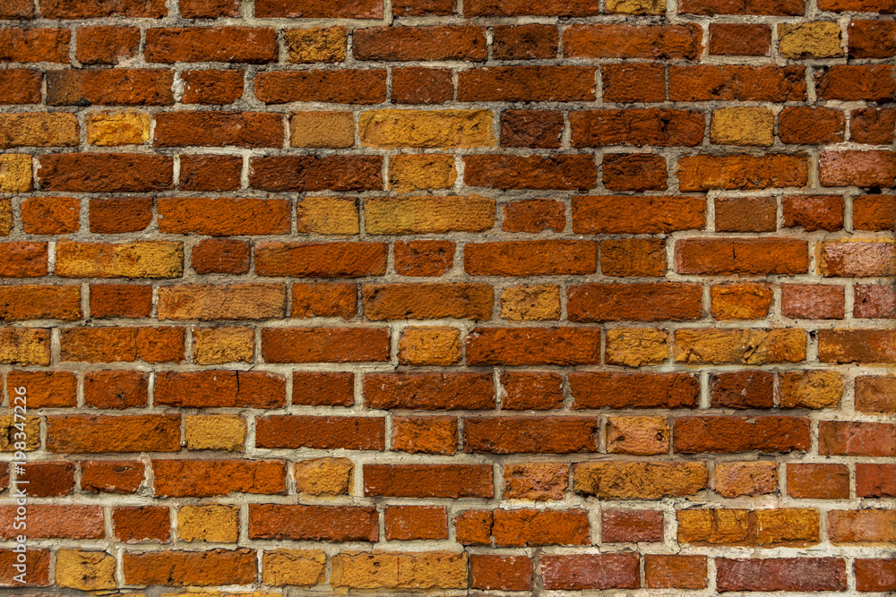 Obraz premium The texture of their multi-colored bricks