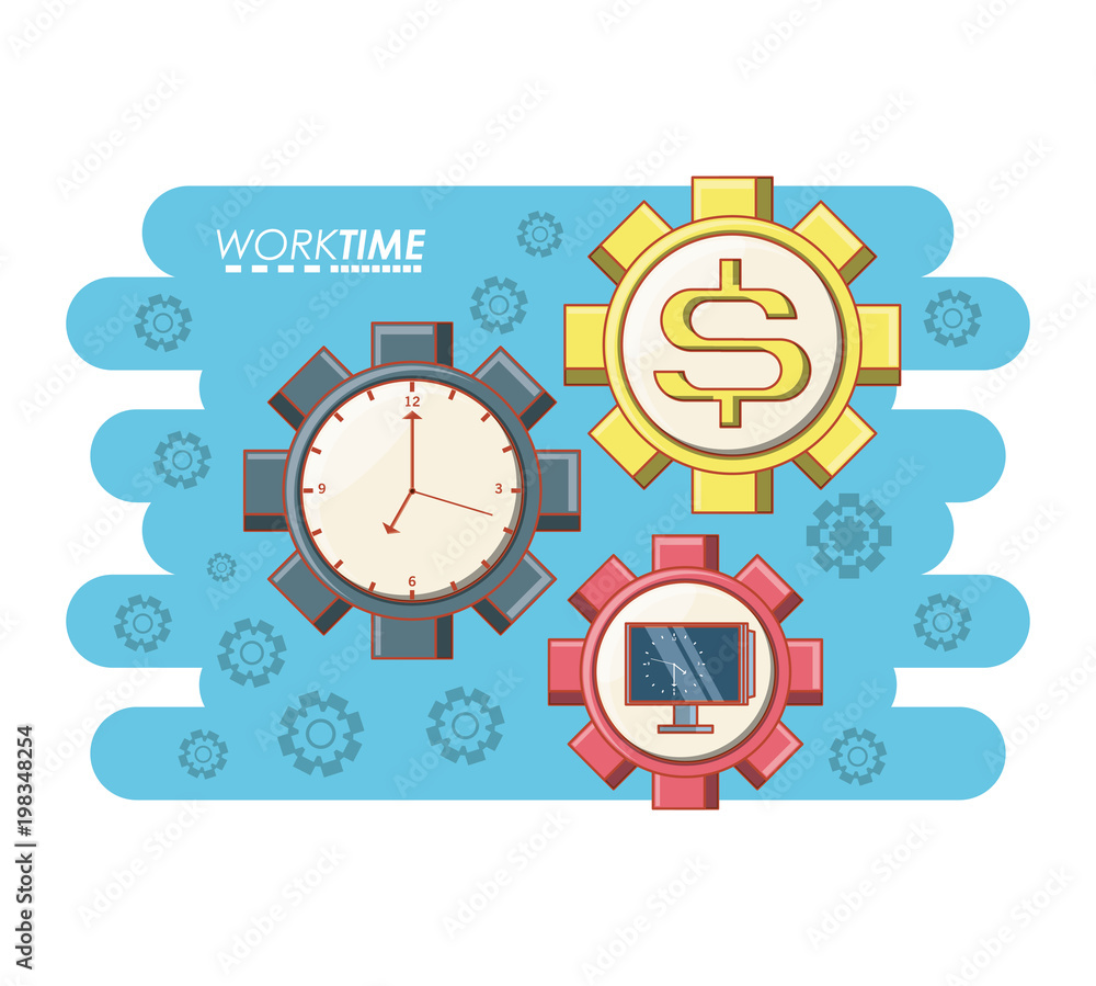 work time elements icons work time elements icons