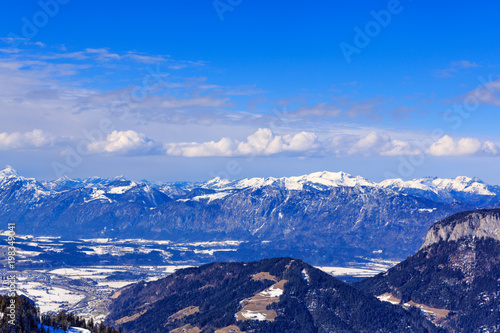 snowcapped mountains