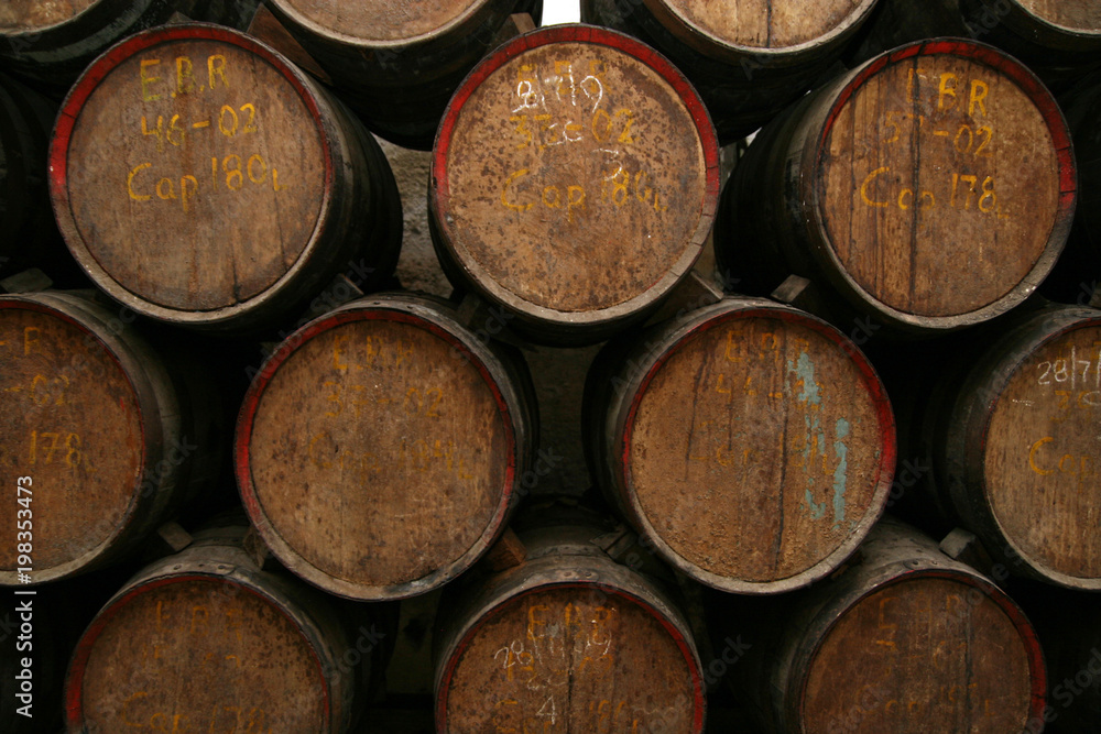 Barrels of rum, Havana, Cuba