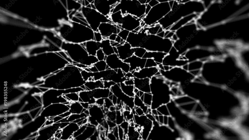 Plexus abstract technology and engineering background with original organic motion Plexus abstract technology and engineering background with original organic motion