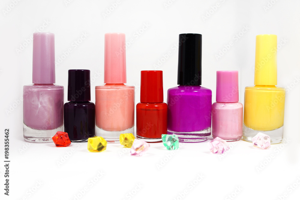 collage, nail varnishes and multi-colored rhinestones. collage, nail varnishes and multi-colored rhinestones.
