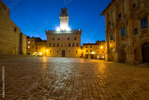 Evening at the Piazza Grande. Montepulciano  Italy