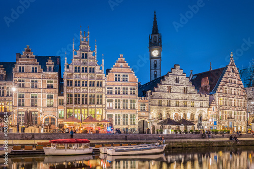 Twilight view of Ghent, Flanders, Belgium © JFL Photography