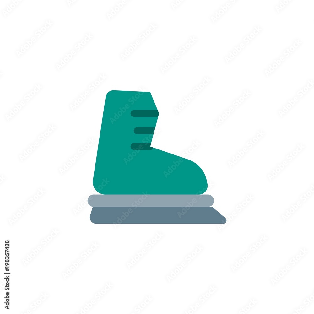 ice skates flat vector icon. Modern simple isolated sign. Pixel perfect vector  illustration for logo, website, mobile app and other designs