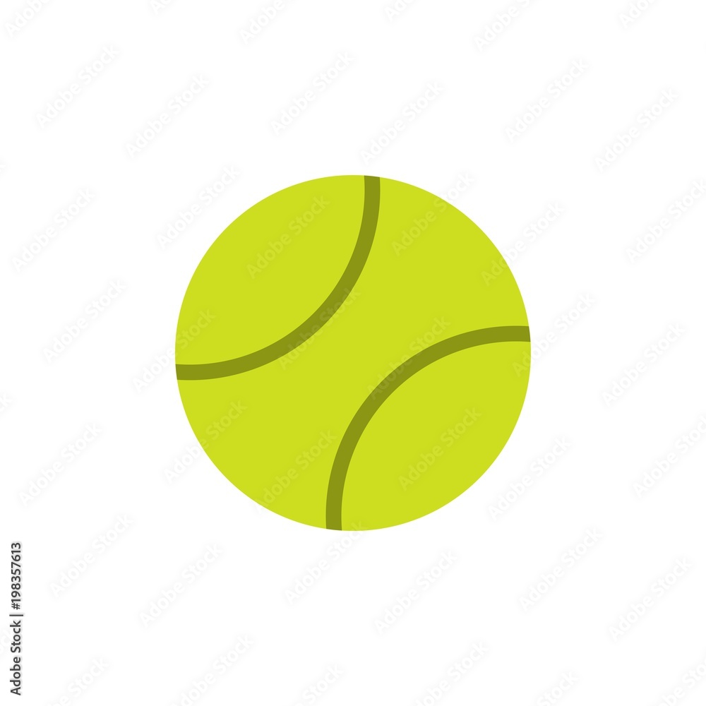 tennis ball flat vector icon. Modern simple isolated sign. Pixel perfect vector  illustration for logo, website, mobile app and other designs
