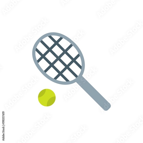 tennis  flat vector icon. Modern simple isolated sign. Pixel perfect vector  illustration for logo, website, mobile app and other designs