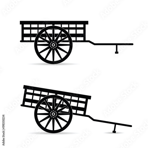 horse carriage vector illustration