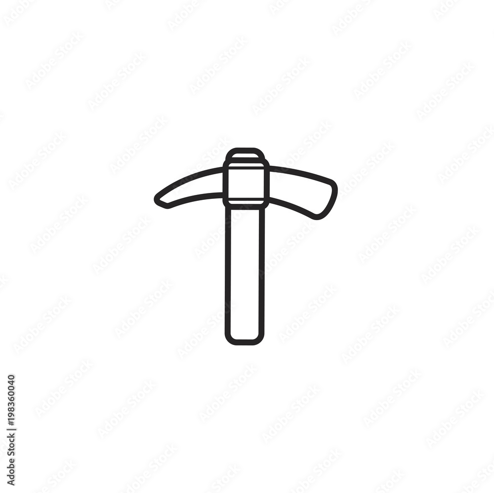 pick ax icon. sign design pick ax icon. sign design