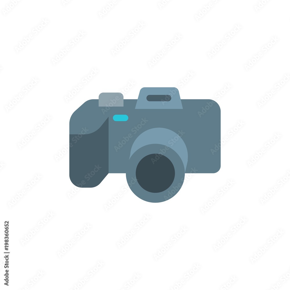 dslr camera flat vector icon. Modern simple isolated sign. Pixel perfect vector illustration for logo, website, mobile app and other designs dslr camera flat vector icon. Modern simple isolated sign. Pixel perfect vector illustration for logo, website, mobile app and other designs