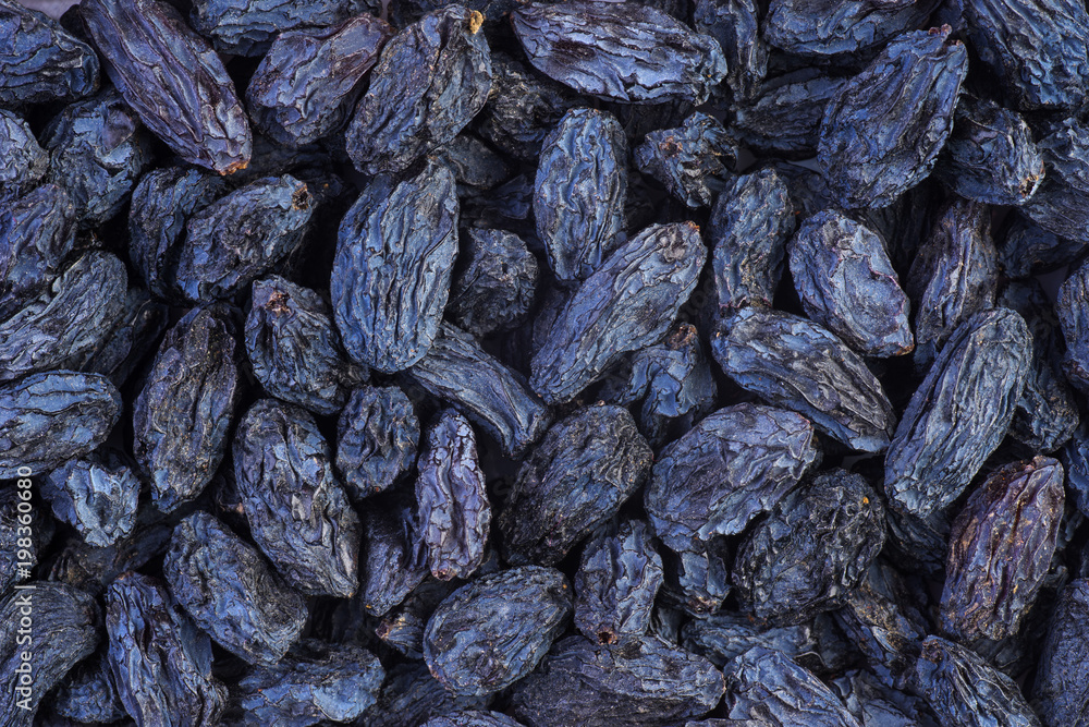 Abstract background: Black raisins Abstract background: Black raisins