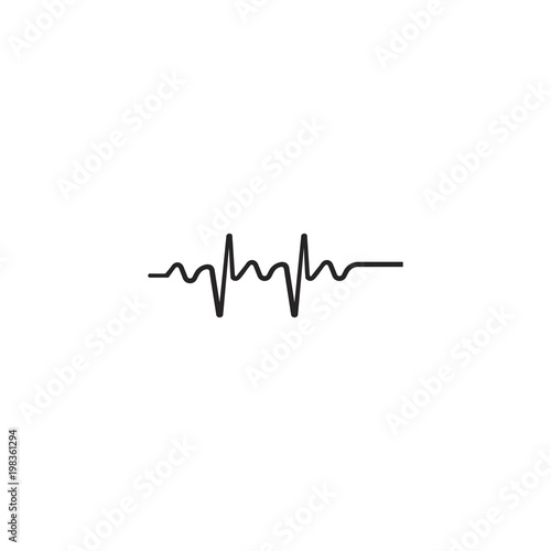 pulse icon. sign design
