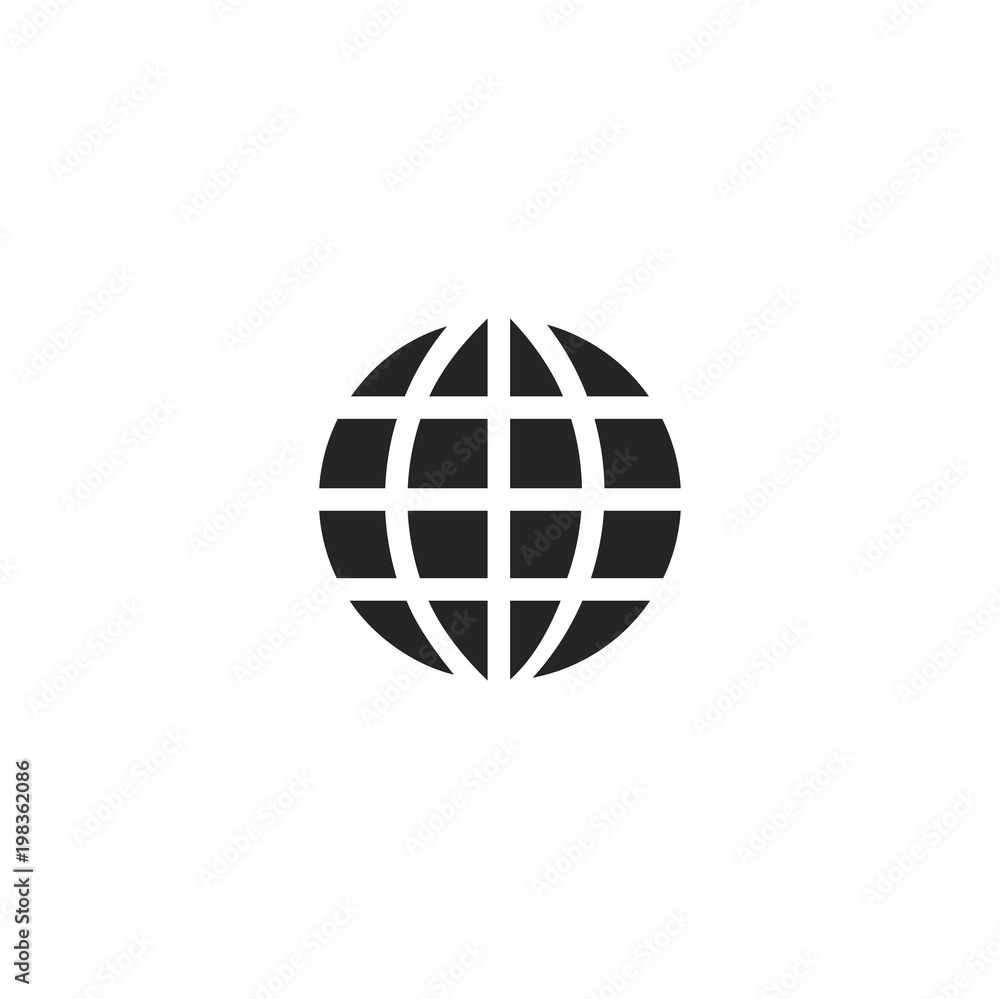 globe icon. sign design