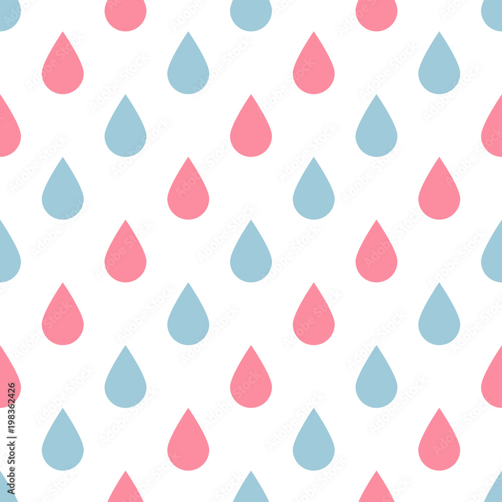 Vector seamless square pattern with rain drops Vector seamless square pattern with rain drops