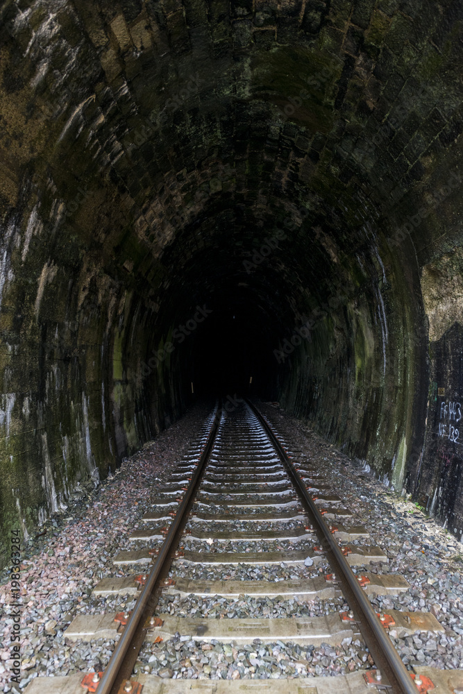 Fototapeta Nowy tunel kolejowy de Tavannes wybudowany w 1936 r.