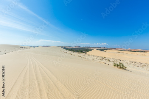 White sand dune in Mui Ne  Vietnam  Popular tourist attraction  Travel