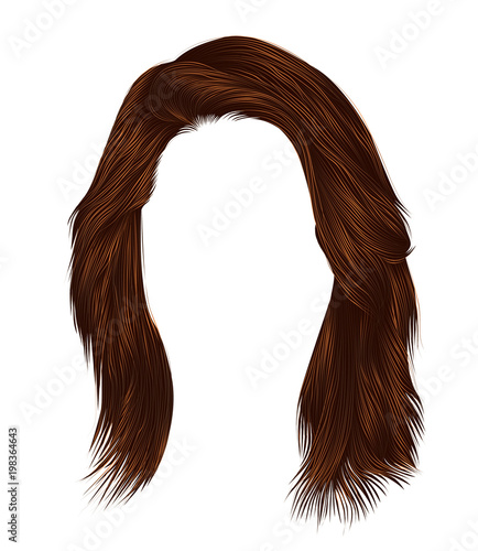 trendy  womanRed ginger redhead colors . hairs kare with fringe  .     beauty style .