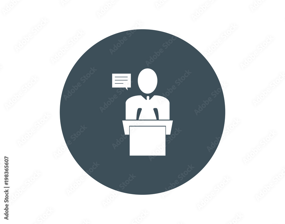 People speech modern flat icon People speech modern flat icon