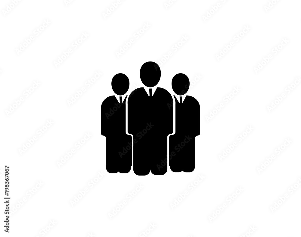 3 people modern icon 3 people modern icon