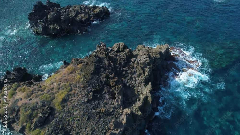 Flight over seashore at Tenerife Flight over seashore at Tenerife