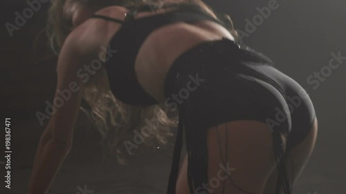 Professional dancer performs her dance