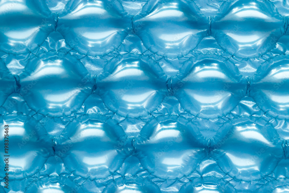 Big Blue Plastic Bubble Wrap Background Surface Big Blue Plastic Bubble Wrap Background Surface