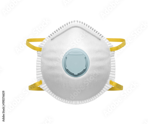 Safety mask for dust protection, including clipping path photo