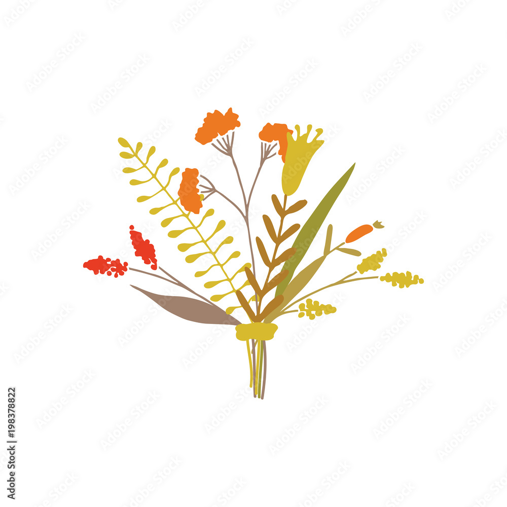 Fototapeta premium Vector floral bouquet.
