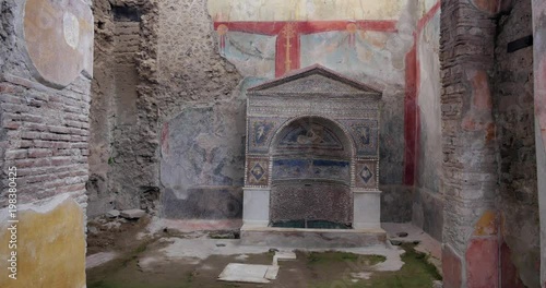 Ruins of Pompei, Italy. Archeological park near Naples.