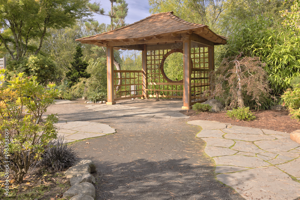 Japanese garden in Gresham Oregon.