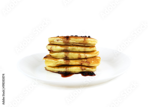 american pancakes isolated