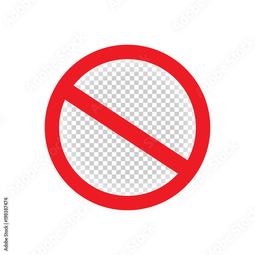 isolated forbid ban red sign symbol