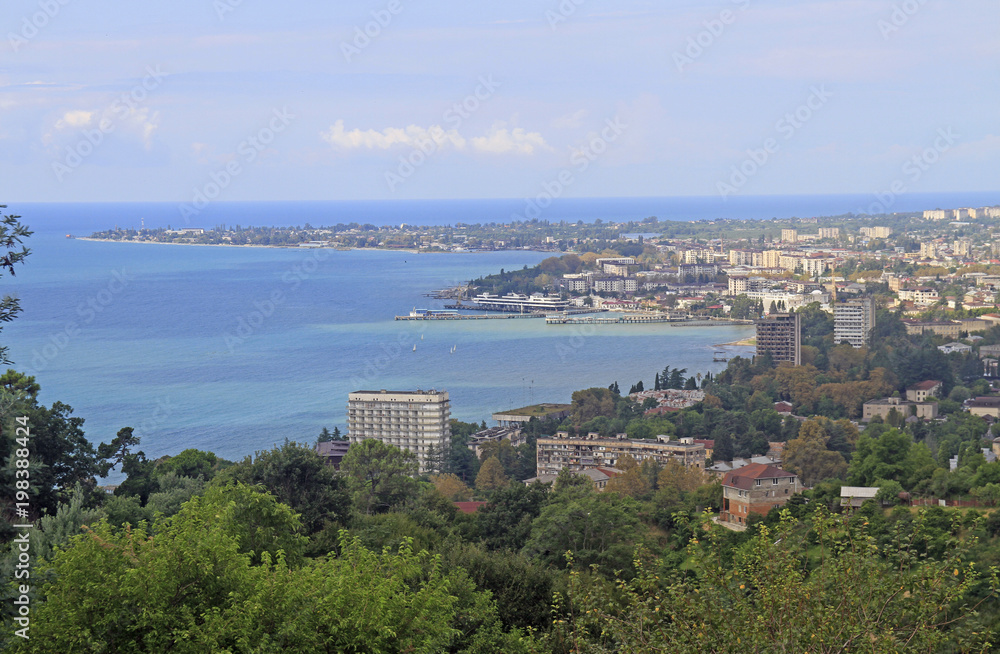 Obraz premium cityscape of Sukhumi - the main city of Abkhazia