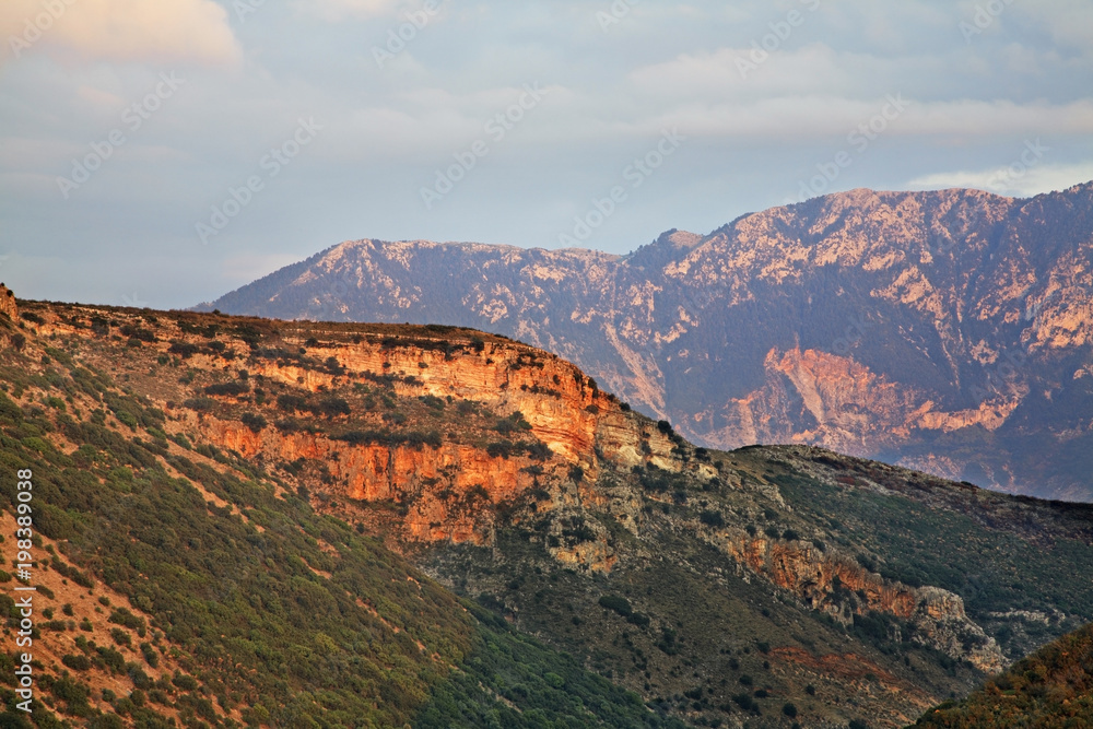 Landscape in Parapotamos near Igoumenitsa. Epirus Region. Greece